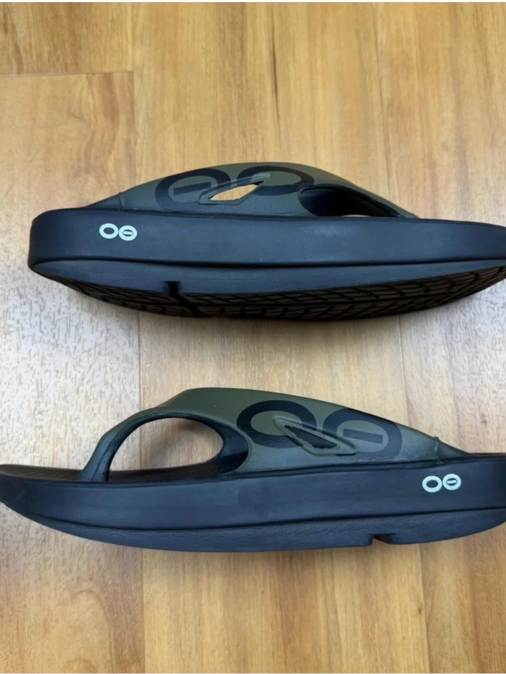OOFOS OOriginal Sport Recovery Sandal Olive Green Black Mens 5, Womens 7 EU 38